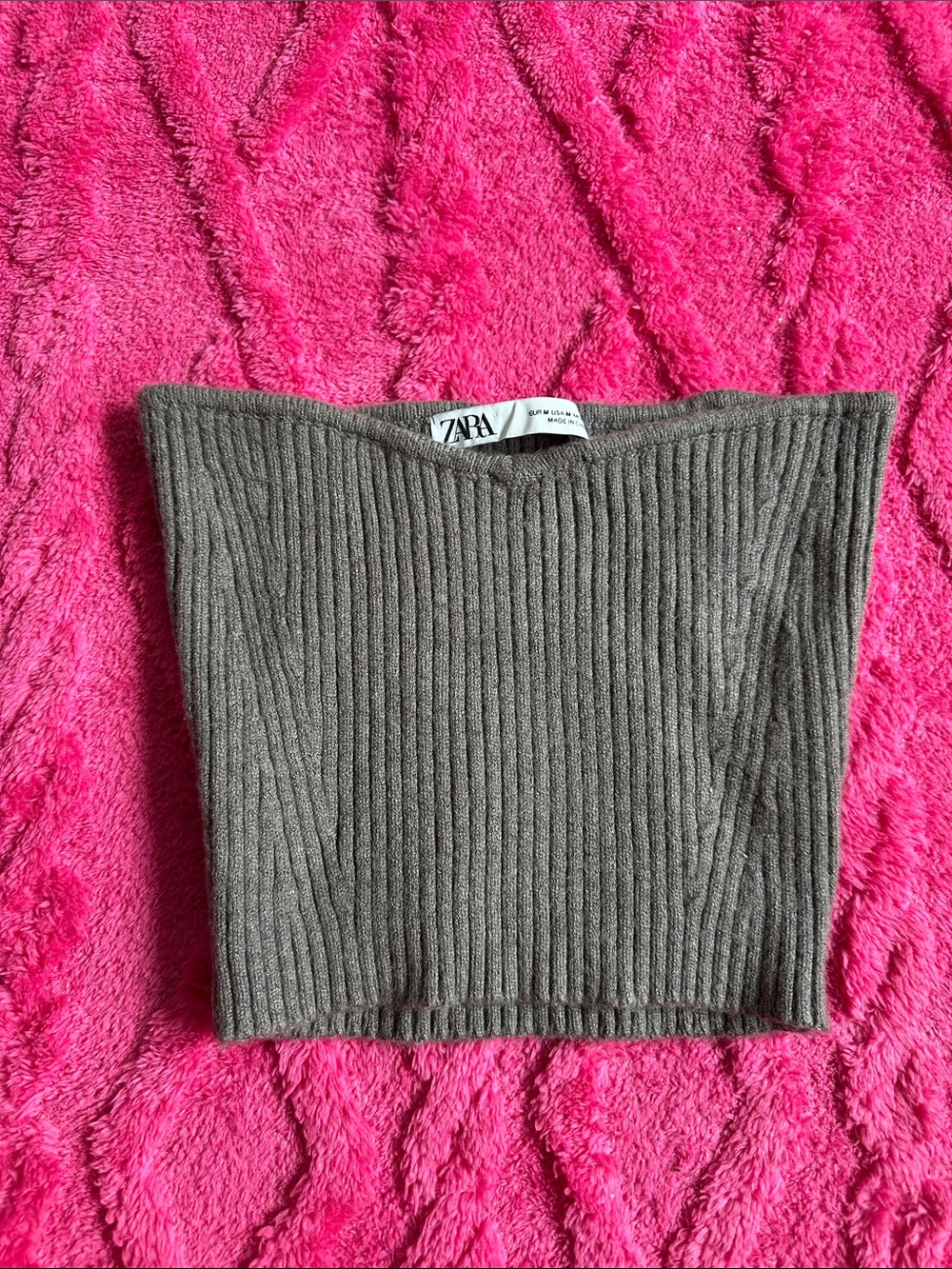 Zara Ribbed Knit tube Top